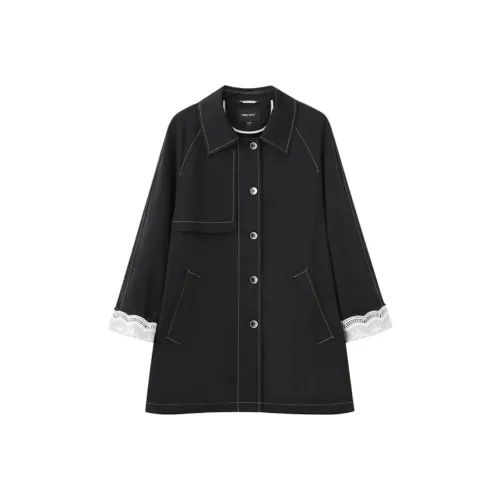 NINE WEST Черный Женский Тренч