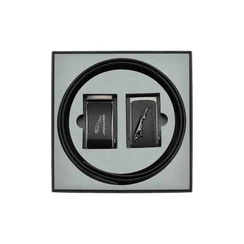 JAGUAR Ремни из натуральной коровьей кожи мужской черный ширина 3,5 см