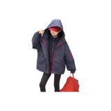 Темно-синяя ветровка с подкладкой