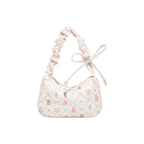 Juju Jimmy Canvas Сумка через плечо Стандартная Женская Белая Розовая