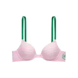 Розово-белый с полосами