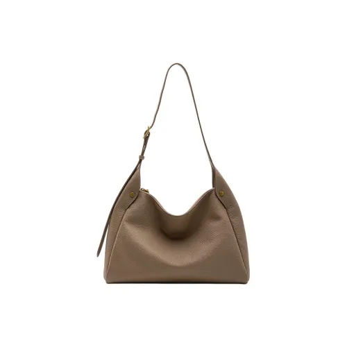 HONGU Коровья кожа Синтетическая кожа Сумка через плечо Стандартная Женская Темно-черный Слоновой серый