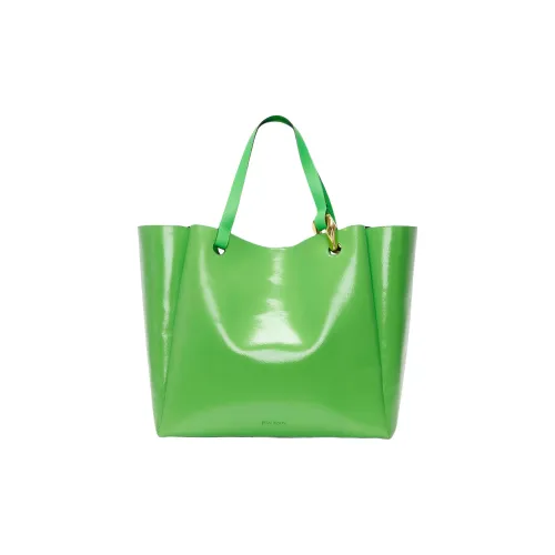 JW Anderson Телячья кожа с рельефным узором сумка-тоут сумка для покупок сумка через плечо сумка большая женская неоновый зеленый