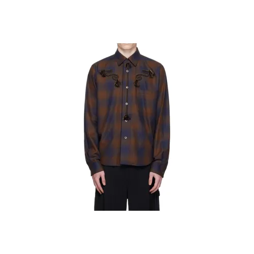 TOGA VIRILIS Коричневый Мужская Рубашка