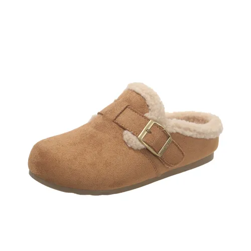 Dragon Dance Домашние тапочки Женские Slip-On Обувь Винтаж Флисовая Подкладка Birkenstock Стиль Обувь