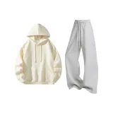 Абрикосовый топ + серые штаны