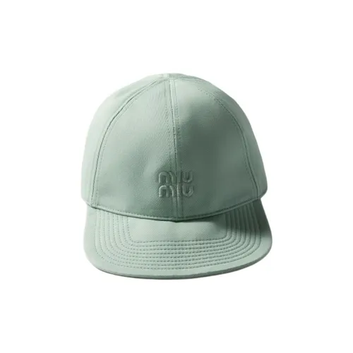 MIU MIU Хлопковые кепки унисекс аквамарин
