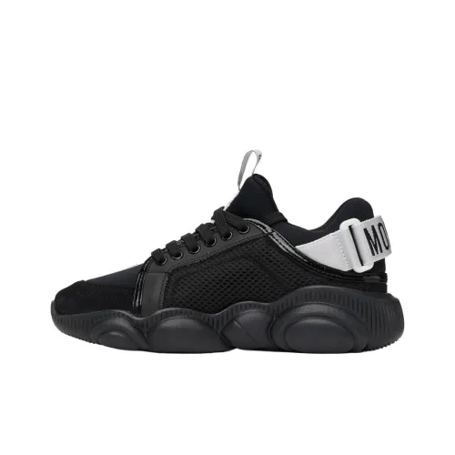 MOSCHINO Низкий топ Повседневная обувь Мужская Черный