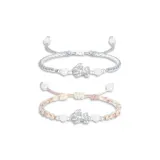 Китайский Благоприятный Животные Браслет-шнурок 1 Пара (Синий+Розовый)