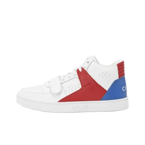 CELINE CT 02 MID Топ Скейтборд Кроссовки Женские Белые