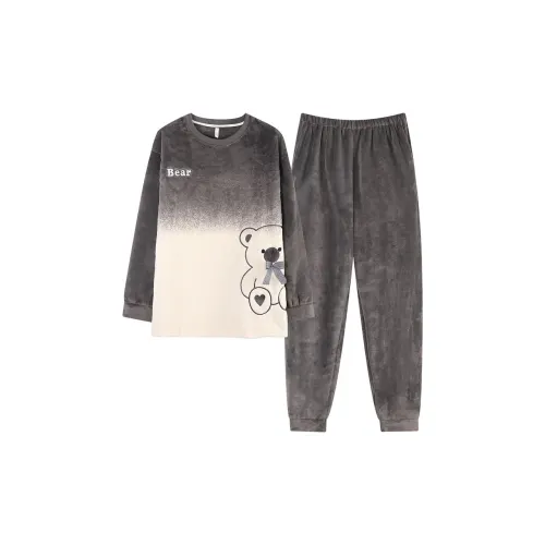 JINXU Серый Мужской Пижамный Комплект