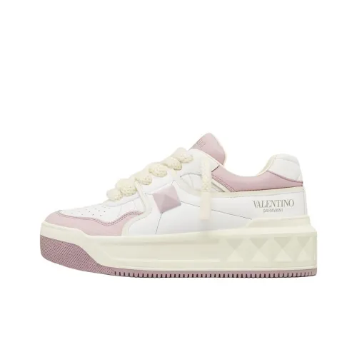 Valentino One Stud Low Топ Скейтборд Кроссовки Женские Белые Фиолетовые