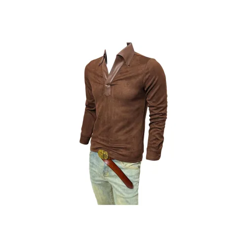 CVOOOER Длинный рукав Т-рубашка Мужская