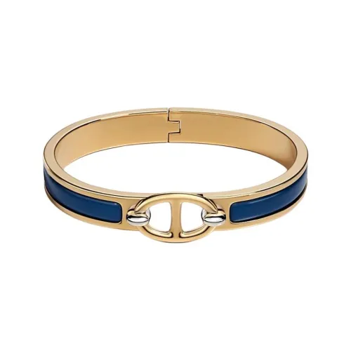 HERMES Эмаль Браслеты Унисекс Яркий Морской Синий