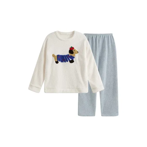 Gongdie Белый Женский Пижамный Комплект