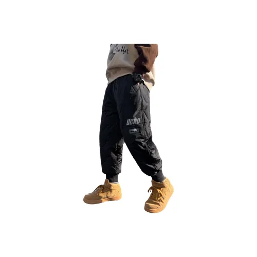 The panda is round Черный Kids Брюки