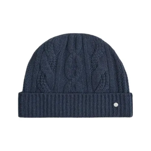 HERMES Кашемир Шапки-бини Мужской Синий