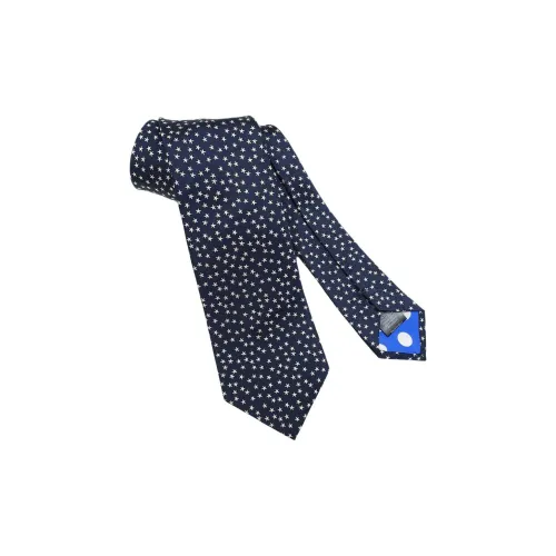 Paul Smith Шелковые галстуки Мужской Темно-синий Перламутрово-серый