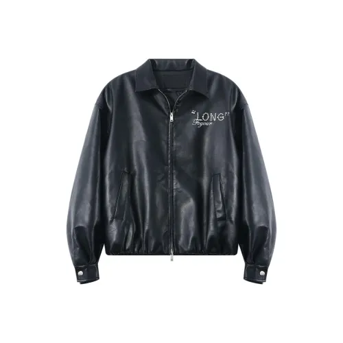 LONGDAODAO Кожа Куртка Мужская