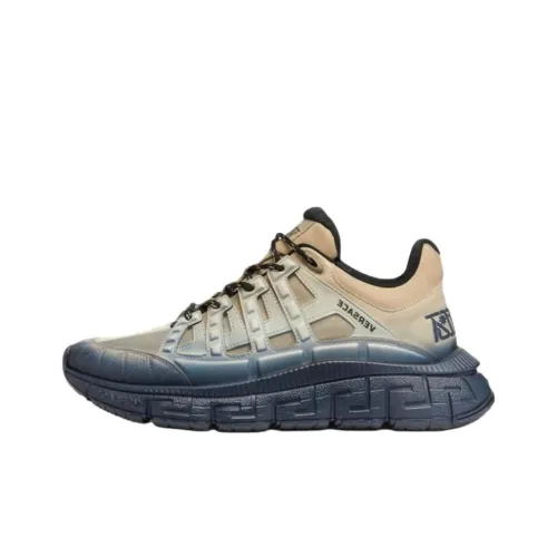 VERSACE Trigreca Низкий Топ Повседневная Обувь Мужская Коричневый