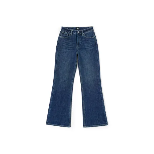Lee Темно-синий Женские Джинсы