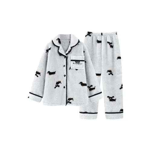 Meter Серый Dachshund Puppy Женские Пижамные комплекты