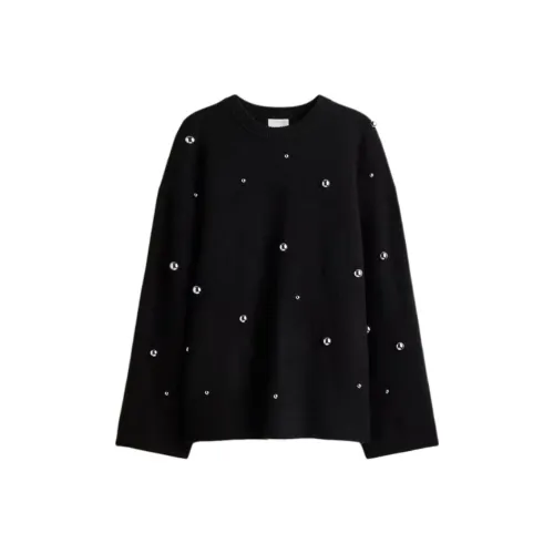 H M Черные Женские Свитера