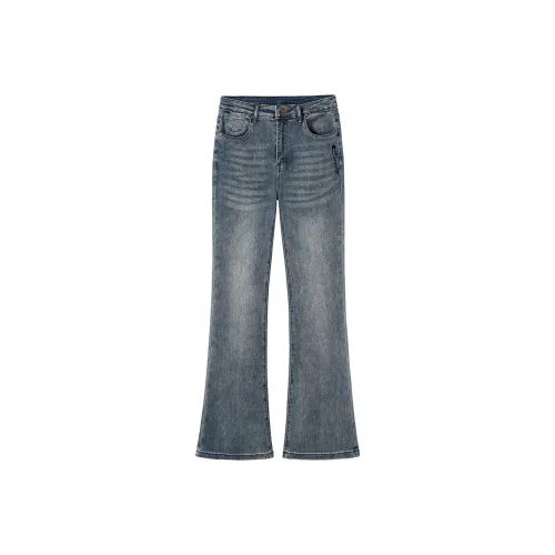 SNOOPY Ностальгический синий Женские джинсы