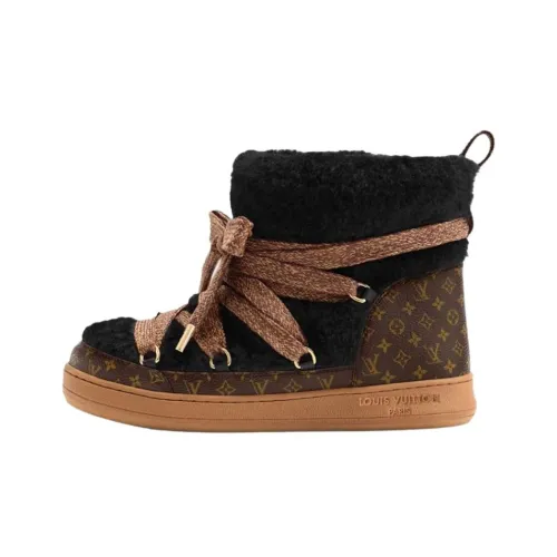 LOUIS VUITTON Cloud SKI Лыжный Спорт Коллекция SS26 Короткие Сноубутсы Женские Черные