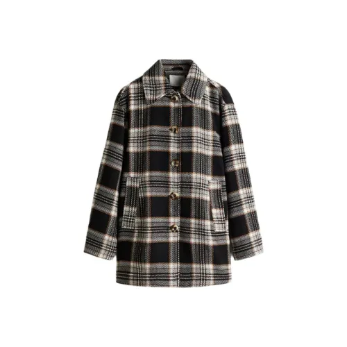 H M Черные Клетчатые Женские Куртки