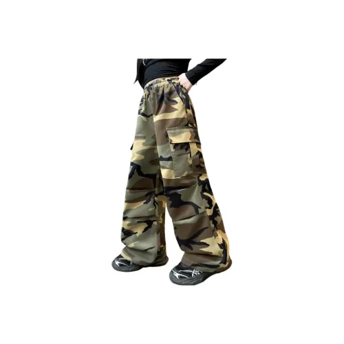 Lanza Весенний Осенний Повседневный Карго Брюки Подростки Армейский Зеленый