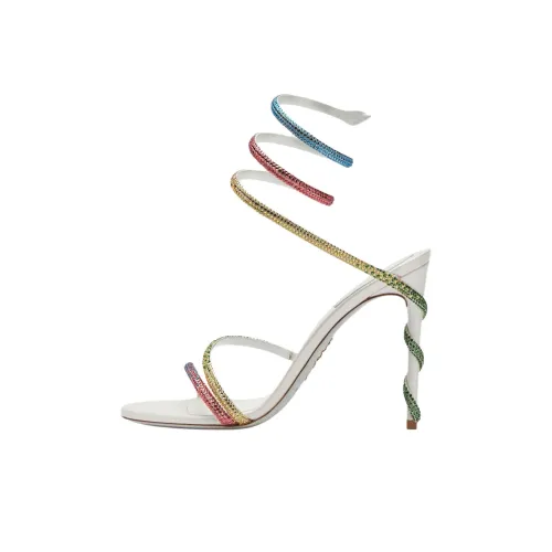 RENE CAOVILLA One Ремешок Сандалии 10,5 см Женские Белые