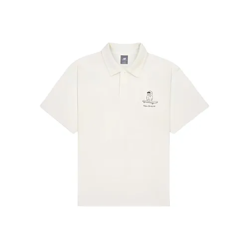 New Balance Поло Унисекс Белый