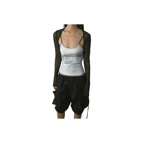 FTTHR Черный Женский Короткий Топ