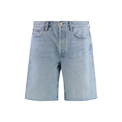 AGOLDE Blue Women's Denim Shorts AGOLDE Синий Женские Джинсовые Шорты