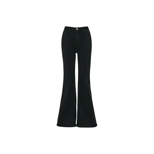 BELOVED STARRY Черные Женские Джинсы