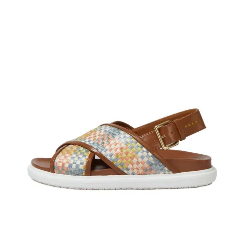 Marni Fussbett One Ремень Сандалии Женские Коричневый