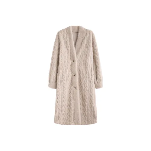 Tonlion Светло-серый Женские меховые изделия