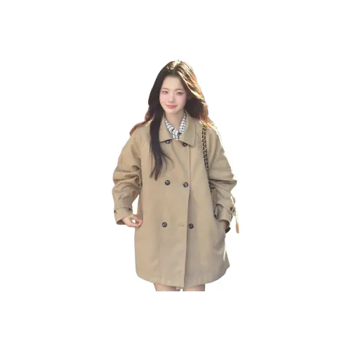 MORii Светлый хаки Включает Остров Store MORii Значок Женские Тренч