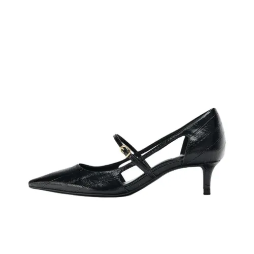 ZARA Узкий каблук Высокие каблуки 5,5 см Женские Черный