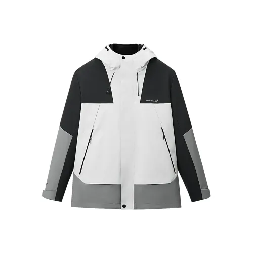 HLA Светло-серый Splicing R1 Мужские Куртки