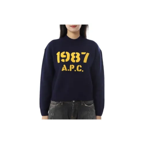A.P.C Синие Женские Свитера