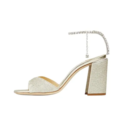 Jimmy Choo Saeda One Ремешок Сандалии 8,5 см Женские Серебристые
