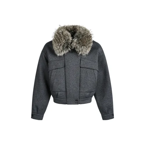 DOH STORE Серый Унисекс Пуховики