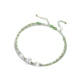 Браслет-шнурок "Счастливый Четырехлистный Клевер" (Зеленый)