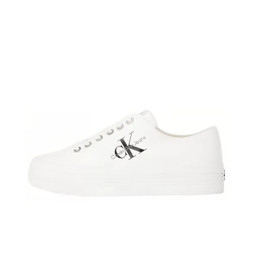 CKJ CALVIN KLEIN JEANS Легкий Низкий Топ Кеды Женские Белые