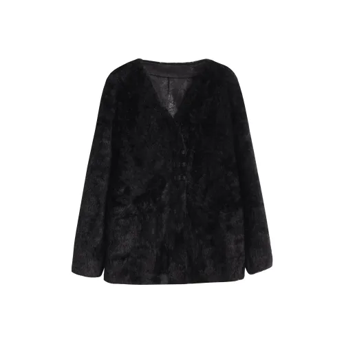 Tonlion Черный Женские Меховые изделия