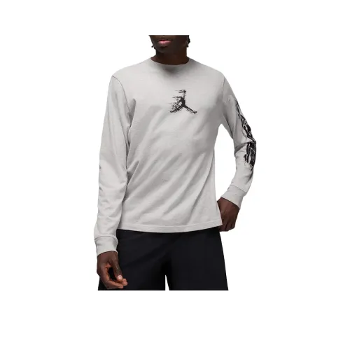 Джордан Серый Heather Flower Мужская T-Рубашка