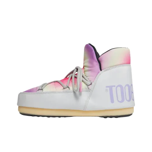 MOON BOOT Короткие Сноубутсы Женские Розовые Белые