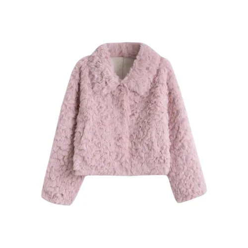 Tonlion Темно-розовый Женские Меховые изделия